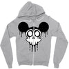 skull mickey cartoon Zipper Hoodie