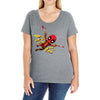 pew pew deadpool Ladies Curvy T-Shirt