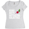 bears beets battlestar galactica Women's Triblend Scoop T-shirt
