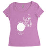 crazy cow Women's Triblend Scoop T-shirt