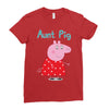 peppa pig aunt pig Ladies Fitted T-Shirt