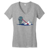 predat awww Women's V-Neck T-Shirt
