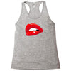 lips red kiss passion girl Racerback Tank