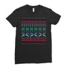 christmas ugly Ladies Fitted T-Shirt