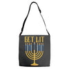 get lit Adjustable Strap Totes