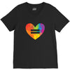 Rainbow Equality Heart V-Neck Tee