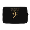 the way of bassline Laptop sleeve