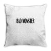 bad monster Throw Pillow