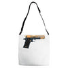 black gold gun pullover Adjustable Strap Totes