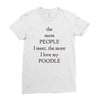 poodle lover Ladies Fitted T-Shirt