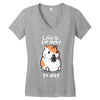 fat life Women's V-Neck T-Shirt