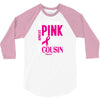 I Wear Grey For My Cousin (Brain Cancer Awareness) 3/4 Sleeve Shirt