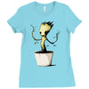 baby groot Ladies Fitted T-Shirt
