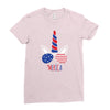 4th of July Ladies Fitted T-Shirt