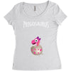 Pregosaurus Girl Women's Triblend Scoop T-shirt