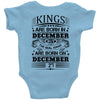 Real Kings Are Born On December 27 Baby Onesie