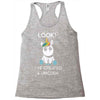 look i've created a unicorn Racerback Tank