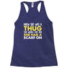 knew she was a thug Racerback Tank