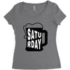 Saturday Beer Women's Triblend Scoop T-shirt