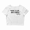 you can do this coffee Crop Top