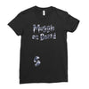 Muggle On Board Navy Ladies Fitted T-Shirt