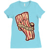 bacon forever Ladies Fitted T-Shirt