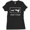 fast food funny Ladies Fitted T-Shirt