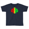 rasta skull and crossbones reggae dub club rave Toddler T-shirt