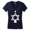 chrismukkah tree christmas Women's V-Neck T-Shirt