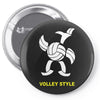 volleyball style sport funny gift present outdoor Pin-back button