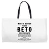 want a better texas black Weekender Totes