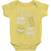 i just want to drink coffee &amp; bake things Baby Bodysuit