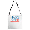 tacos  beer '16 Adjustable Strap Totes