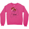 girl power survivor breast cancer Crewneck Sweatshirt