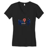 map marker death Women's V-Neck T-Shirt