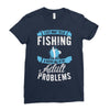 go fishing Ladies Fitted T-Shirt