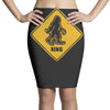 big foot xing big foot crossing sasquatch Pencil Skirts