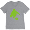 curling V-Neck Tee