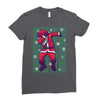 santa claus dabbing Ladies Fitted T-Shirt