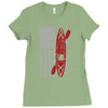 kayak american flag Ladies Fitted T-Shirt
