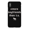 more boyfriends than ts iPhoneX Case