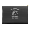 fitness fit taco in my mouth funny food eating healthy exercise gym Accessory Pouches
