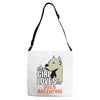 This Girl Loves Her Dogo Argentino Adjustable Strap Totes