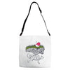 don't step on the grass Adjustable Strap Totes