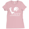 new year of the roosters 2017 Ladies Fitted T-Shirt