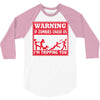 warning if zombies chase us i'm tripping you 3/4 Sleeve Shirt