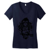 monkey brain out Women's V-Neck T-Shirt
