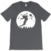 skiier moon moonlight silhouett T-Shirt