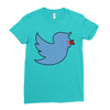 boy bird Ladies Fitted T-Shirt