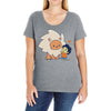 bffs (steven and lion) Ladies Curvy T-Shirt